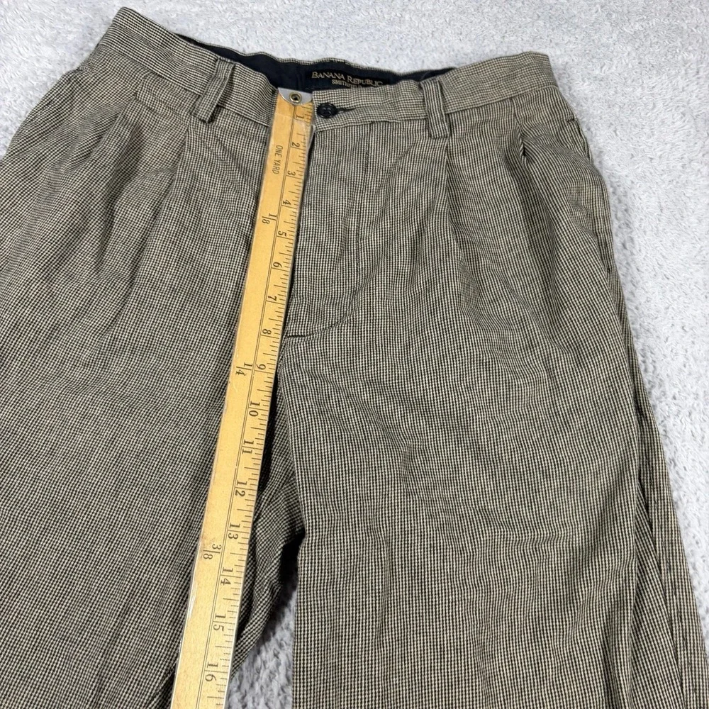 Banana Republic Smithfield Dress Pants Chino Houndstooth Mens 30R